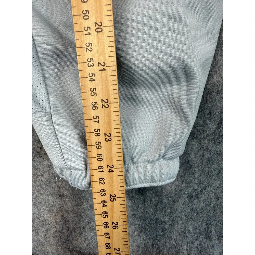 Nike BSBL Youth Boys Gray Baseball Pants Size Large Mesh Panels Elastic Cuff